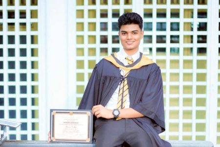 Naresh Jagnanan at his QC graduation