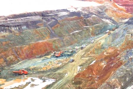 Part of the Karouni mine where Troy operates