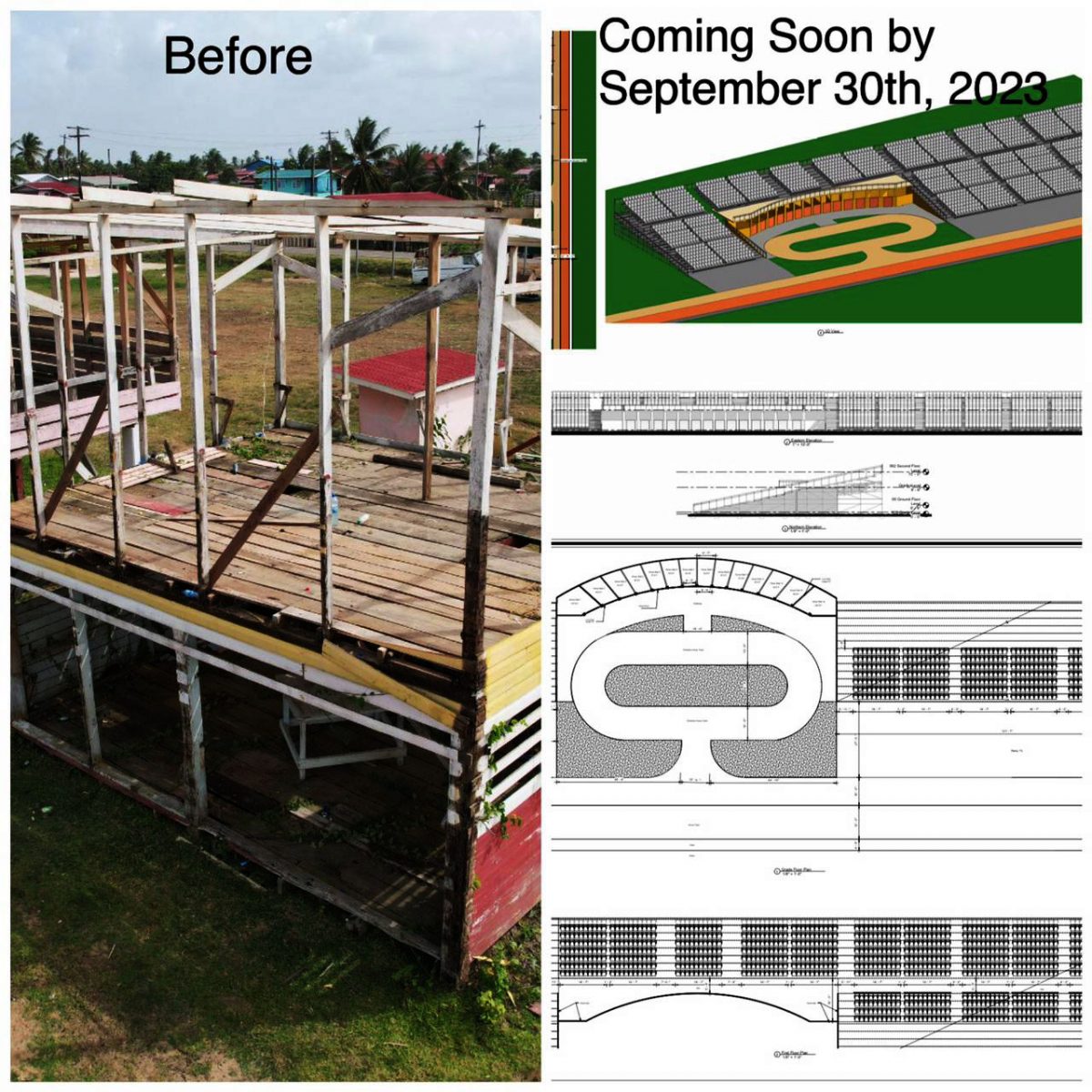 The proposed grandstand 