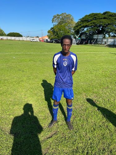 Pouderoyen scorer Dwayne St Kitts