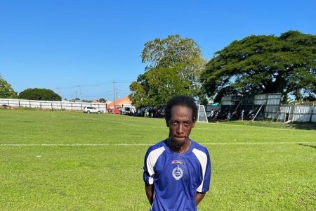 Pouderoyen scorer Dwayne St Kitts