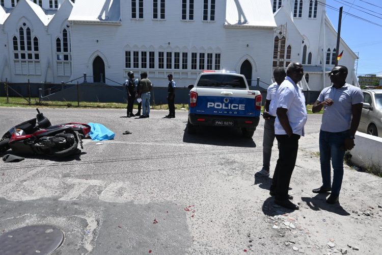 The scene of the shooting (Ministry of Home Affairs photo)