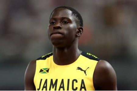 Jamaican sprinter Oblique Seville … finished fourth in the 100m final. 