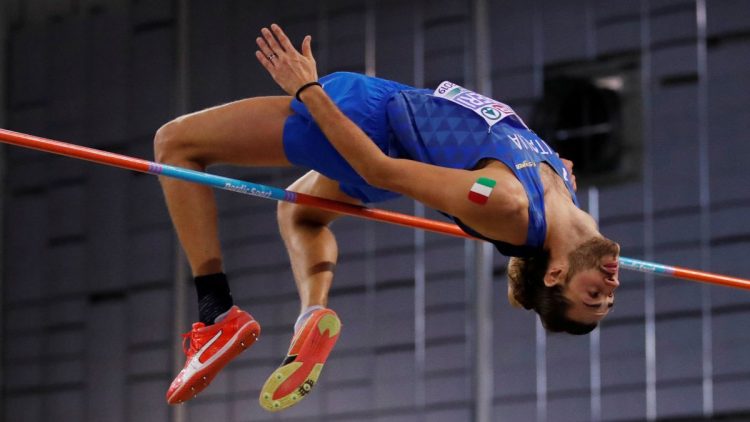 Italy’s Giancarlo Tamberi won the World Championship high jump final