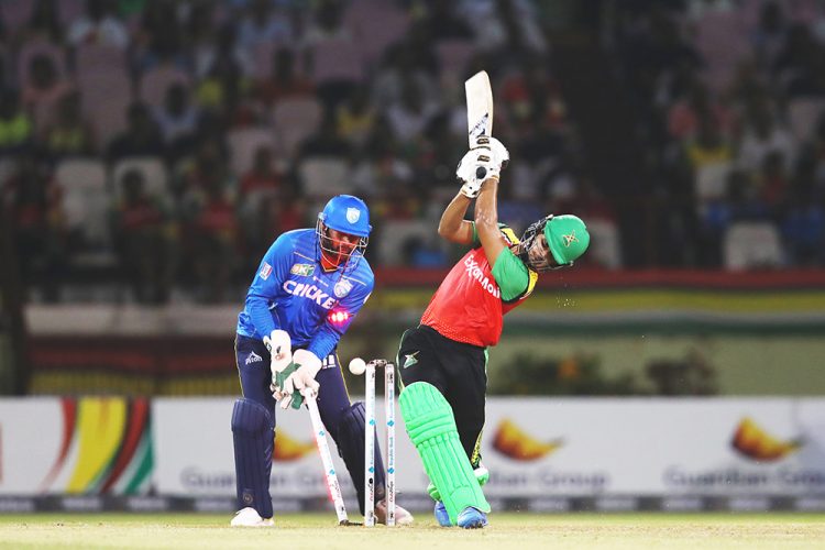 Castled! Saim Ayub of the Amazon Warriors failed to fire on this outing as he was bowled for 16 by Sikandar Raza (CPL Photo)