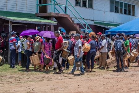 Distribution of black giant chickens exercise in Region Six