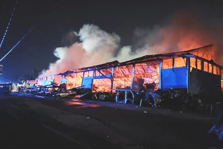 Whiteboy’s Auto Spares & Accessories engulfed in flames