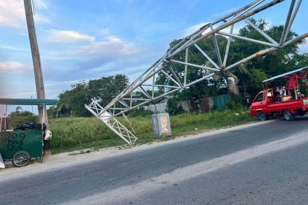 The arch after the collision (Police photo)