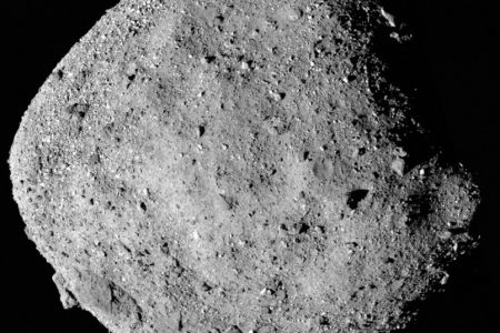 This mosaic image of asteroid Bennu, composed of 12 PolyCam images collected on December 2, 2018 by the OSIRIS-REx spacecraft from a range of 15 miles (24 km).
(photo credit: NASA/Goddard/University of Arizona/Handout via REUTERS)