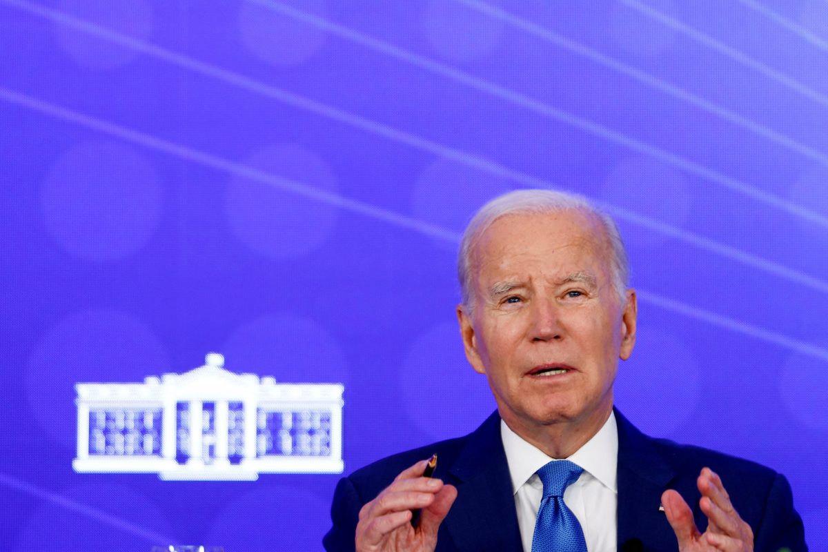 U.S. President Joe Biden speaks during a meeting with the President’s Council of Advisors on Science and Technology (PCAST) in San Francisco, California, U.S., September 27, 2023. REUTERS/Evelyn Hockstein