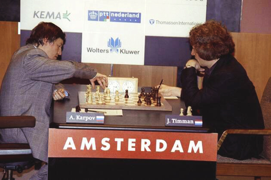 FIDE World Championship 1993-Game 4-Karpov-Anatoly-Timman,Jan