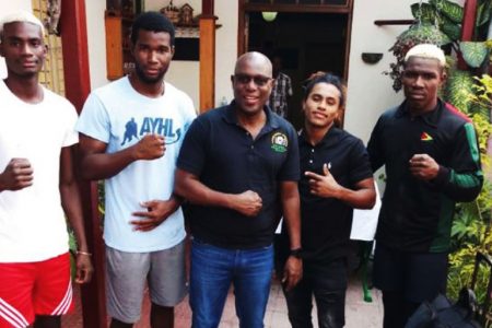 FLASHBACK! Members of the Guyana boxing team which trained in Cuba for some seven months in 2020 at the height of the COVID19 pandemic.