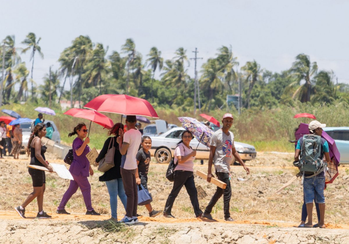 De Kinderen residents preparing to identify their lots (CHPA photo) 