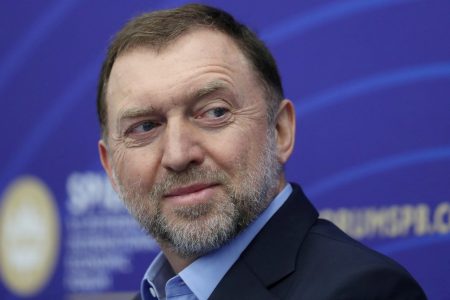 FILE PHOTO: Russian tycoon Oleg Deripaska attends a session of the St. Petersburg International Economic Forum (SPIEF) in Saint Petersburg, Russia, June 3, 2021. REUTERS/Evgenia Novozhenina