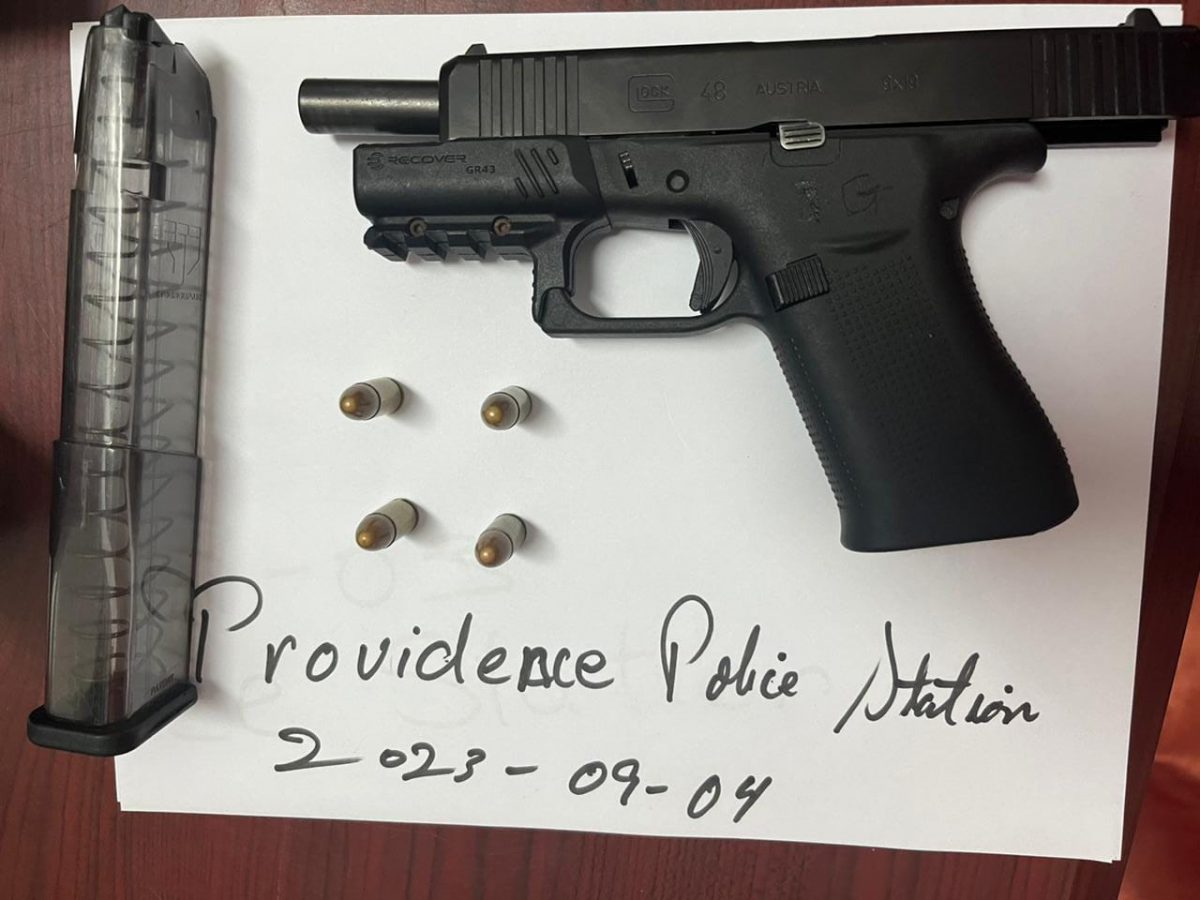 The gun and ammunition that was retrieved (Police photo)