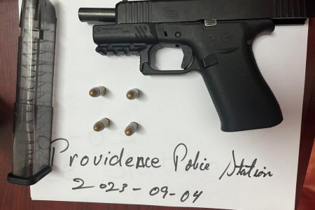 The gun and ammunition that was retrieved (Police photo)