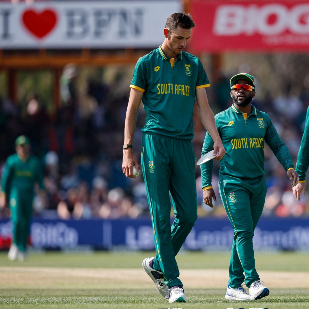 GIANT PERFORMANCE! Marco Jansen took a five-for and made 47 runs in South Africa’s victory yesterday. (Reuters photo)