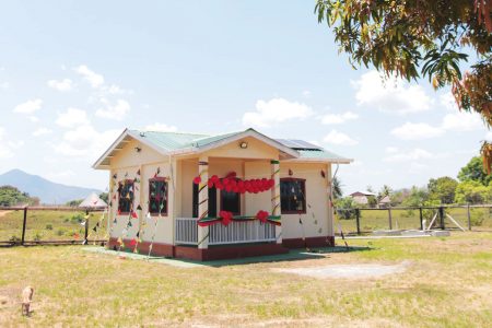 Newly constructed: The Ministry of Health recently commissioned a $7M spanking new doctor’s quarters worth $7 in the Shulinab Health Centre compound, in Region Nine (Upper Takutu-Upper Essequibo). (Ministry of Health photo)