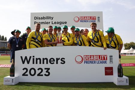 England cricketers celebrate their 3-1 series win over New Zealand following victory in the fourth ODI yesterday at Lord’s. 