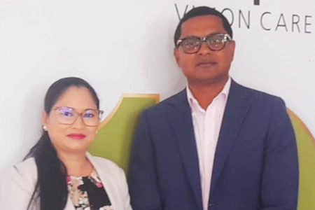 Chief Executive officer Dhani Narine and his wife, Administrative Director Madonna Narine