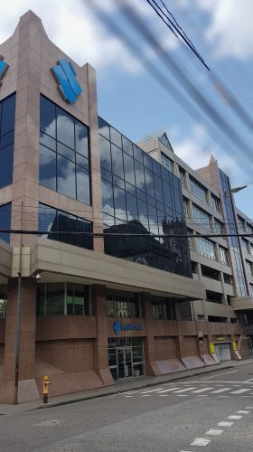 Republic Bank head office on Park Street in Port-of-Spain.