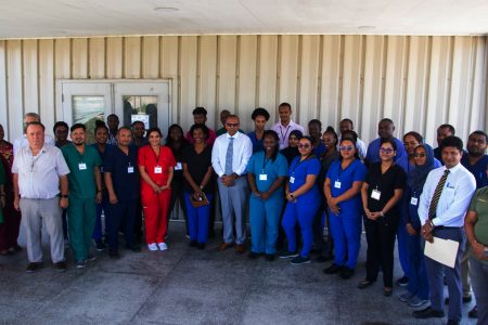 Those who are being trained with officials of the ministry and Canadian High Commission (Ministry of Health photo)