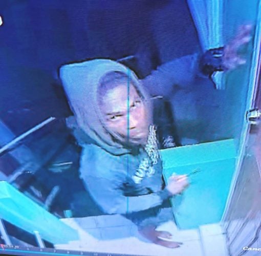 A CCTV grab of the suspect