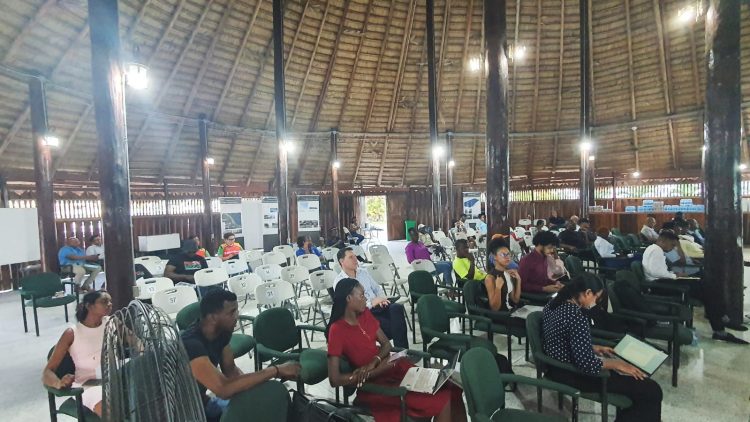 The public consultation at the Umana Yana on Wednesday
