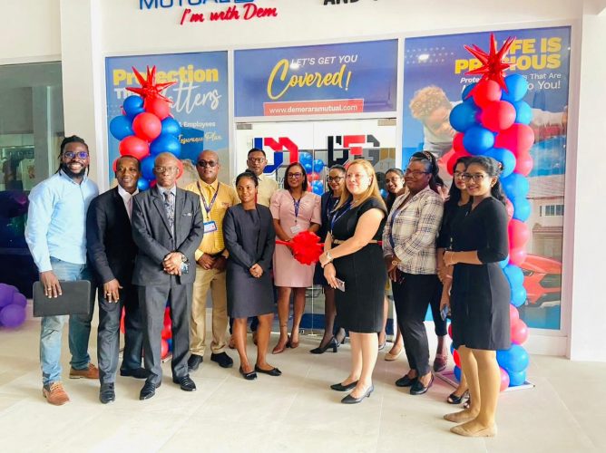 Demerara Mutual Opens Branch At Leonora Mall - Stabroek News