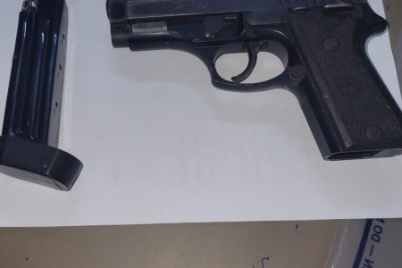 The gun found (Police photo) 