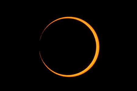 A solar eclipse is observed in Neiva, Colombia, October 14, 2023. REUTERS/Vannessa Jimenez