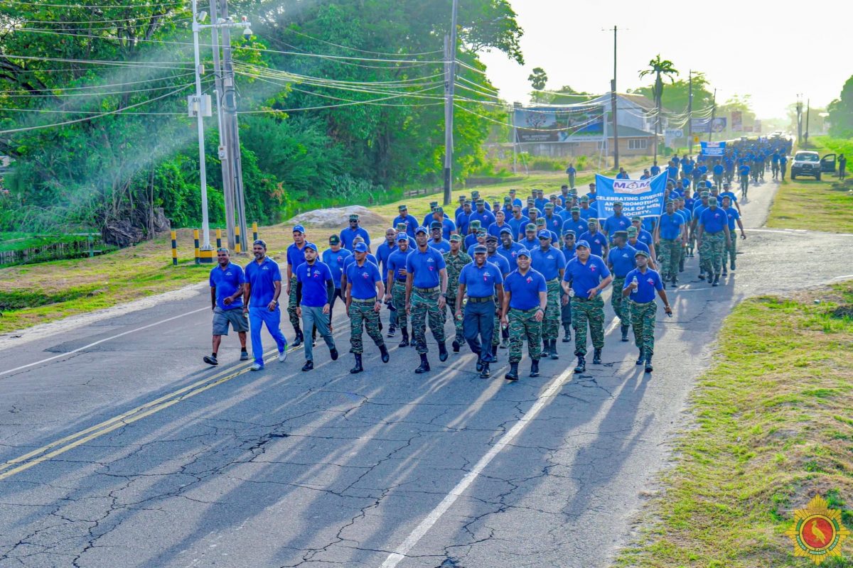 Joint Services on the march (GDF photo) 