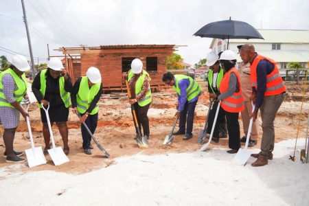 The sod turning (Ministry of Legal Affairs photo)

