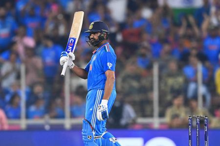 Skipper Rohit Sharma led from the front as India made light work of Pakistan in their much anticipated World Cup showdown yesterday. (Reuters photo)