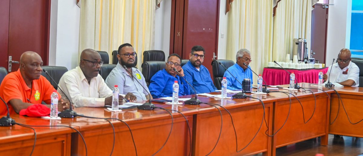 The FITUG team at the meeting (Ministry of Finance photo)