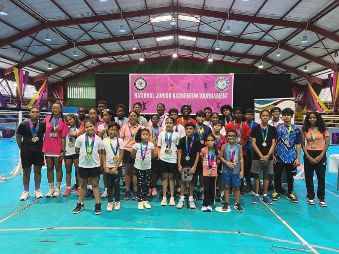 The various category winners pose with their trophies.