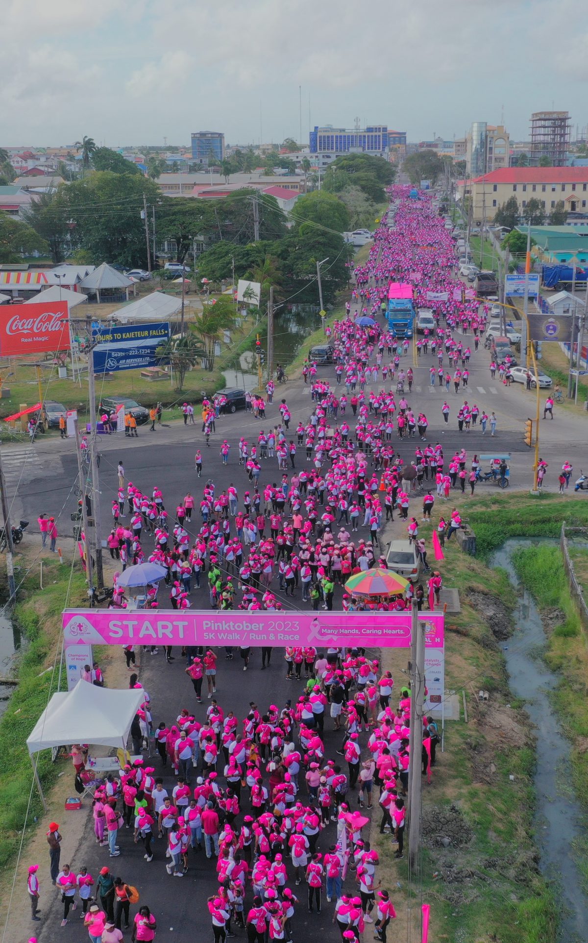 A section of those who marched today (GTT photo)