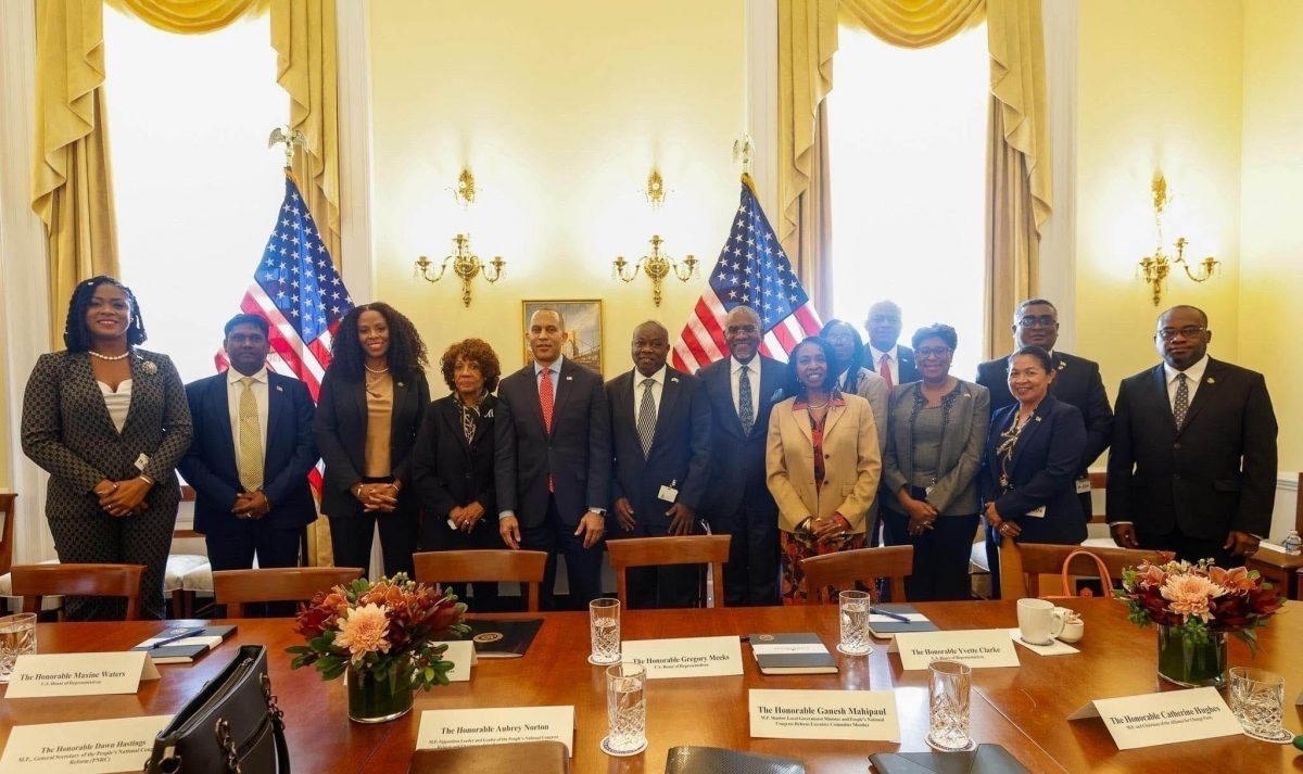 The opposition team with Hakeem Jeffries and congressional democrats (Hakeem Jeffries Facebook page) 