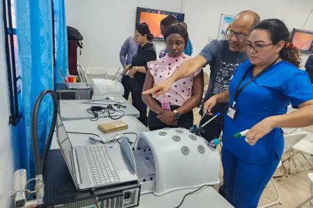 A scene from the training room (Department of Public Information photo)