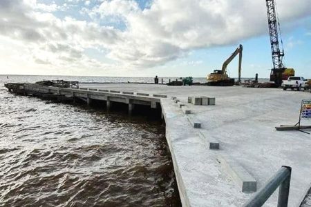 The Leguan Stelling (Ministry of Public Works photo)
