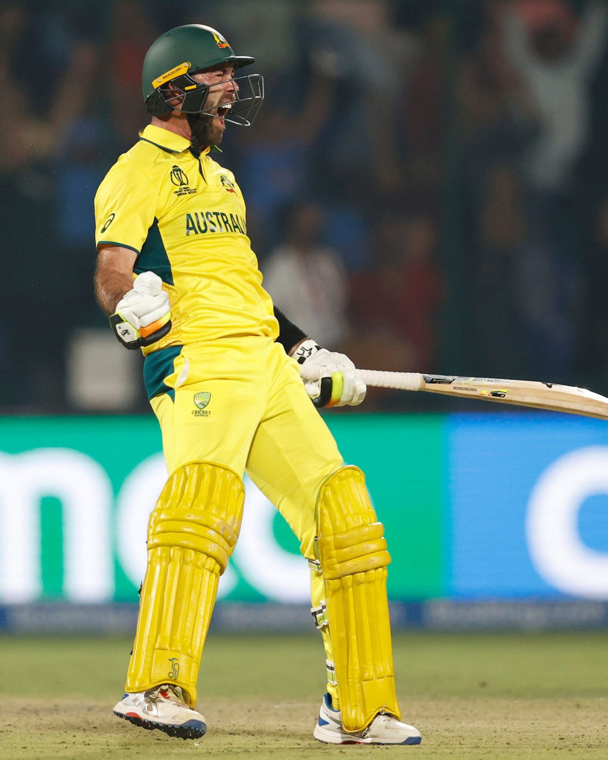 Glenn Maxwell struck the fastest World Cup century yesterday, a 40-ball blitz.