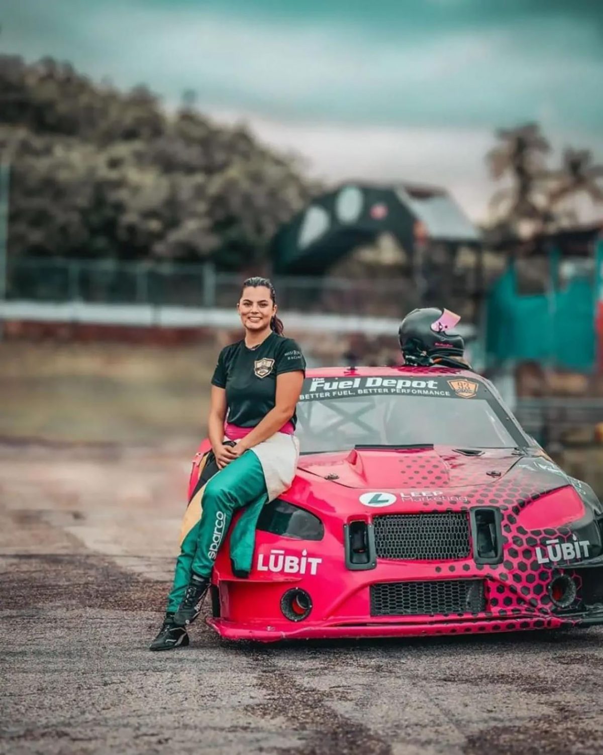 Sarah Misir and her car will be heading to Guyana to take part in the E-Net Caribbean ‘Clash of Champions’ meet Sunday at the South Dakota Circuit