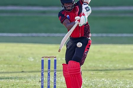 Jason Mohammed batted resolutely for 70 not out to guide T&T Red Force to a four-wicket win against West Indies Academy in the West Indies Super50 Cup yesterday in Trinidad. (CWI Media)
