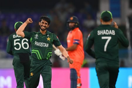 Pakistan escaped with an 81-run victory over the Netherlands yesterday