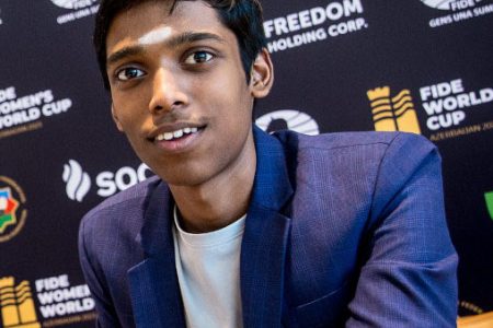 Praggnanandhaa Rameshbabu, 18, runner-up in the 2023 World Cup and qualifier for the 2024 Candidates (Photo: FIDE/Anna Shtourman)
