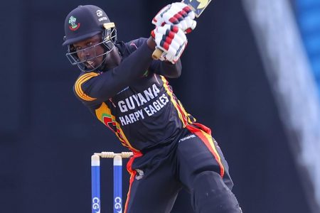 Kevin Sinclair scored 41 and took 2-42 for Guyana Harpy Eagles (CWI photo)