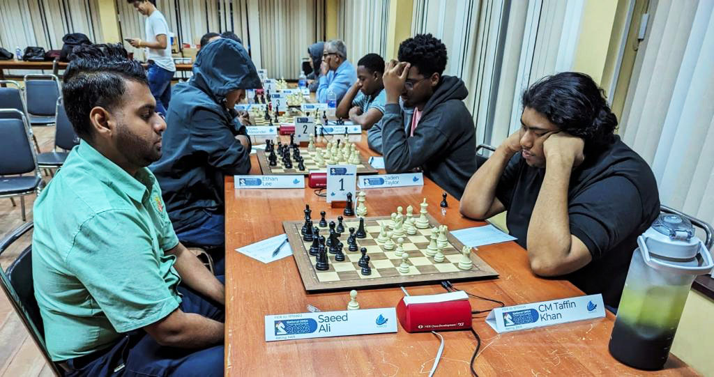 Nathoo leads the National Open Chess Championship Stabroek News
