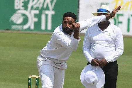 Dane Piedt recorded figures of 5-28 to engineer a West Indies-A collapse for 154 all out
