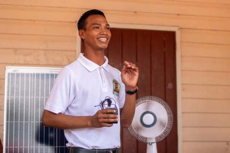 Deputy Toshao of Hururu Village, Giddeon Hartman (DPI photo)