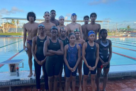 Young blood! The swimmers who will represent Guyana at the IGG in Paramaribo, Suriname
